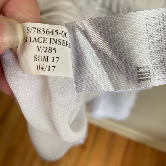 Banana Republic | Eyelet Lace Collared Dress | White Medium - Picture 6 of 9